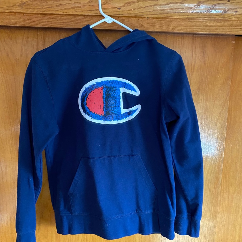 Champion Kids Navy Blue Hoodie
